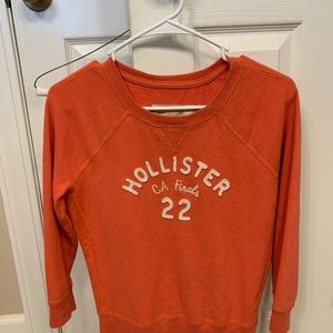 Holister coral pullover sweatshirt